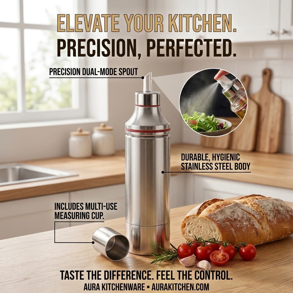 STAINLESS STEEL OIL DISPENSER 1L